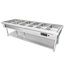 喜莱盛 商用保温售饭台 XLS-SF600T 六格201不锈钢1.0mm