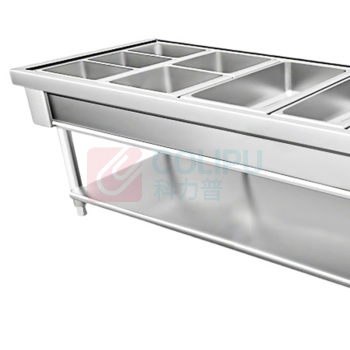 喜莱盛 商用保温售饭台 XLS-SF600T 六格201不锈钢1.0mm