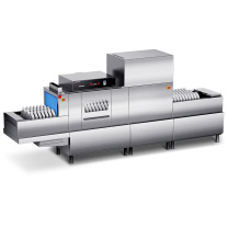 德玛仕 DEMASHI 商用洗碗机长全自动化酒店清洗长龙洗碗机 DMS4500-LX1Y1Z1 单缸单喷单烘 左进右出 (含安装调试)