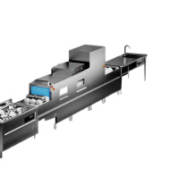 德玛仕 DEMASHI 商用洗碗机 DMS5500-LX2Y1Z1 长龙 洗碗机 全自动化 大型 食堂 大容量 清洗 刷碗机 (含安装调试)