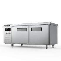 乐创 lecon 冰柜 LC-J-SWT18 双门 450L 无级 机械控温 直冷 (银色)