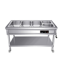喜莱盛 商用保温售饭台 XLS-FT150GH 四格0.7mm厚 4格 3大盒2中盒