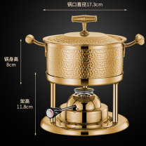 吉美 高端单人小火锅瓦斯炉一人升级无铆钉加厚不锈钢 旗舰款炉芯