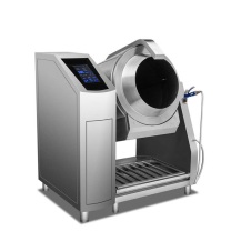 乐创 lecon 全自动炒菜机 LC-J-GQ90 1600mm 1660mm 1950mm 电动触屏摆臂喷料座地式电磁炒菜机