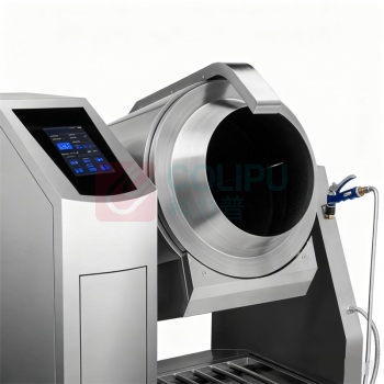 乐创 lecon 全自动炒菜机 LC-J-GQ80 1500mm 1560mm 1910mm 电动触屏摆臂喷料座地式电磁炒菜机