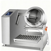 乐创 lecon 全自动炒菜机 LC-J-QXC100 1810mm 1400mm 2000mm 语音菜单自动搅拌喷料电磁炒菜机