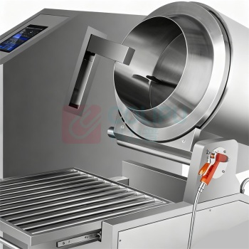 乐创 lecon 全自动炒菜机 LC-J-QXC100 1810mm 1400mm 2000mm 语音菜单自动搅拌喷料电磁炒菜机