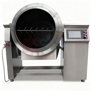 乐创 lecon 全自动炒菜机 LC-J-GC80 1600mm 1520mm 1850mm 动触屏语音播报座地式电磁炒菜机Φ800mm