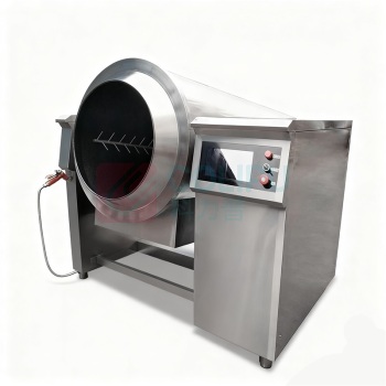 乐创 lecon 全自动炒菜机 LC-J-GC80 1600mm 1520mm 1850mm 动触屏语音播报座地式电磁炒菜机Φ800mm