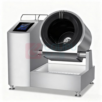 乐创 lecon 全自动炒菜机 LC-J-GQ50 900mm 1370mm 1380mm 动触屏摆臂喷料座地式电磁炒菜机Φ500mm