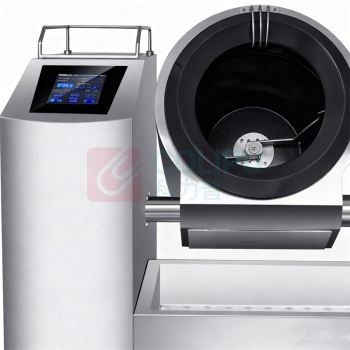 乐创 lecon 全自动炒菜机 LC-J-GQ50 900mm 1370mm 1380mm 动触屏摆臂喷料座地式电磁炒菜机Φ500mm