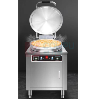 喜莱盛 不锈钢电饼铛 YXD-600 Φ560mm/3500W 商用电煎包机烙饼机全自动电饼炉酱香饼机