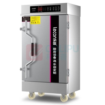乐创 lecon 商用电蒸箱 LC-ZFG10 10盘立式 机械式 (不锈钢色)