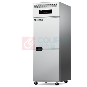 乐创 lecon 商用冰箱 LC-LG201 双门 461L 双温 (不锈钢色)