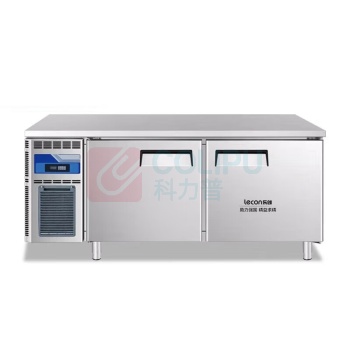 乐创 lecon 商用保鲜柜 L-JG-WZ15 双门 150L (不锈钢色)