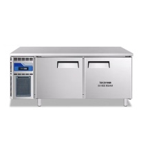 乐创 lecon 商用保鲜柜 L-JG-WZ18 双门 180L (不锈钢色)