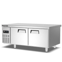 乐创 lecon 商用冰柜 LC-J-LDT12 双门 250L (不锈钢色)