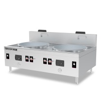 乐创 lecon 商用燃气灶 LC-J-SD48 柴油 双眼 (不锈钢色)