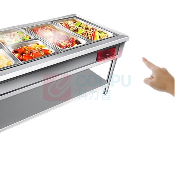 喜莱盛 商用保温售饭台 XLS-FT190GH 201不锈钢 不含餐盒