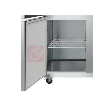 海尔 Haier 商用立式不锈钢四门冷柜 SL-1050D4 890L (银色) 单温全冷冻冰柜【不含上楼无需安装】