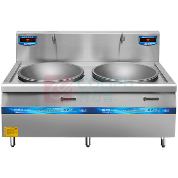 圣托 Shentop 商用电磁炉 STC-B2300 30KW*2 双头电磁大锅灶(大锅直径1000) 双炒电磁灶 酒店饭店工程电炒锅【不含上楼不含安装】