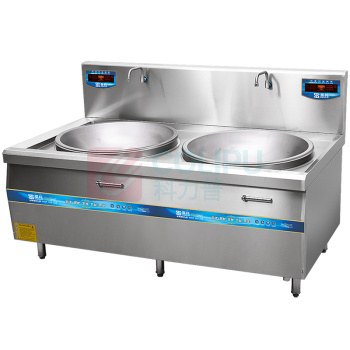 圣托 Shentop 商用电磁炉 STC-B2300 30KW*2 双头电磁大锅灶(大锅直径1000) 双炒电磁灶 酒店饭店工程电炒锅【不含上楼不含安装】