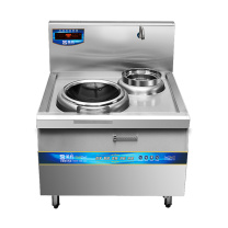 圣托 Shentop 商用电磁炉 STC-C1000C 15KW 商用饭店用 食堂大功率凹面电炒炉 单头单尾小炒炉