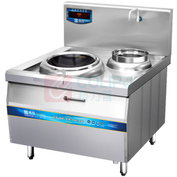 圣托 Shentop 商用电磁炉 STC-C1000C 15KW 商用饭店用 食堂大功率凹面电炒炉 单头单尾小炒炉