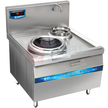 圣托 Shentop 商用电磁炉 STC-C1000C 15KW 商用饭店用 食堂大功率凹面电炒炉 单头单尾小炒炉