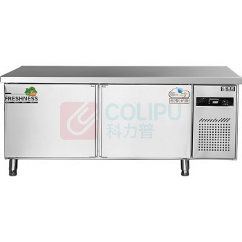 圣托 Shentop 冷冻工作台 STLN-TD18 奶茶店不锈钢冰柜水吧台 厨房冷冻柜操作台冰箱 1.8米平冷工作台商用