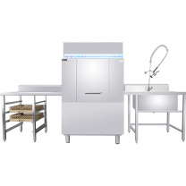 圣托 Shentop 商用洗碗机 STW-S10  大型隧道式洗碗机商用 饭店餐厅全自动刷碗机 单杠双喷淋通道式洗杯机