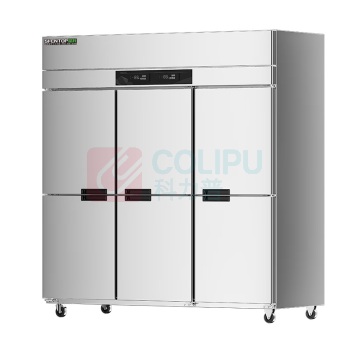 圣托 Shentop 商用冰柜 STL-GP36 大型立式风冷冰柜商用 酒店饭店保鲜冰箱 1600升六门冷冻高身雪柜