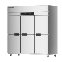 圣托 Shentop 商用冰柜 STL-GP36 大型立式风冷冰柜商用 酒店饭店保鲜冰箱 1600升六门冷冻高身雪柜