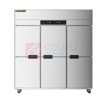 圣托 Shentop 商用冰柜 STL-GP36 大型立式风冷冰柜商用 酒店饭店保鲜冰箱 1600升六门冷冻高身雪柜