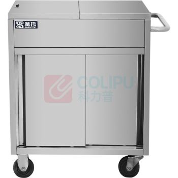 圣托 Shentop 商用调料台 STTA-LC800 1.0厚201不锈钢 餐厅厨房柜式拉门调味车 酒店饭店多功能调料车
