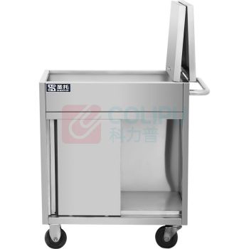 圣托 Shentop 商用调料台 STTA-LC800 1.0厚201不锈钢 餐厅厨房柜式拉门调味车 酒店饭店多功能调料车