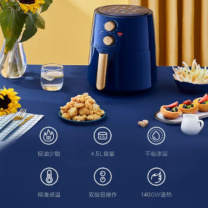 美的 Midea 空气炸锅 4.5L大容量家用煎炸锅 无油低脂不粘大功率空气烤箱多功能薯条机电炸锅 KZ42E101L