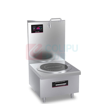 乐创 lecon 商用电磁单头矮汤灶 LC-J-P10G 10KW 大功率酒店饭堂企业炒灶