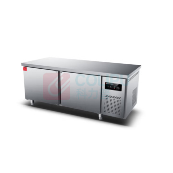 德玛仕 DEMASHI 商用工作台 TDC-18A60WG 1800*600*800mm  砧头平台雪柜双温(冷藏+冷冻)工程款