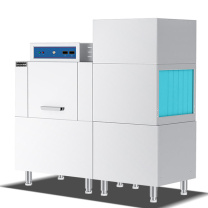 乐创 lecon 商用洗碗机 LC-J-BD200D  通道式自动化大型酒店食堂刷碗机 单缸单喷淋带烘干【工程款】