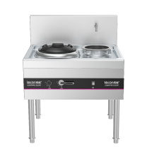 乐创 lecon 商用 燃气单头单尾小炒灶 SZCT40-LC-J-XC1 120W 900*800*(800+350)mm