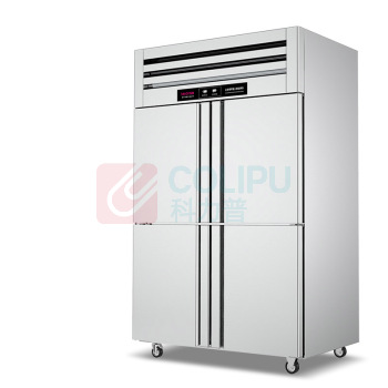 乐创 lecon 商用冰柜 LC-J-SMG03 960L 四门冷柜 工程豪华款双温