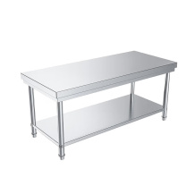 乐创 lecon 商用工作台 LC-CZT12 1.8*0.6米双层款 不锈钢双层操作台厨房不锈钢打荷台