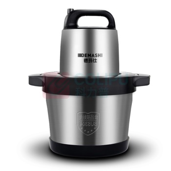 德玛仕 DEMASHI 商用绞肉机 JR-06 6L 商用家用 大容量 电动不锈钢搅拌机单位碎肉机 304不锈钢