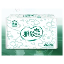 洁云 Hygienix 抽取式擦手纸 L230mm×B225mm 双层 200张/包 20包/箱