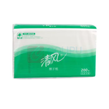 清风 单层三折擦手纸 B913A 200抽/包 20包/箱
