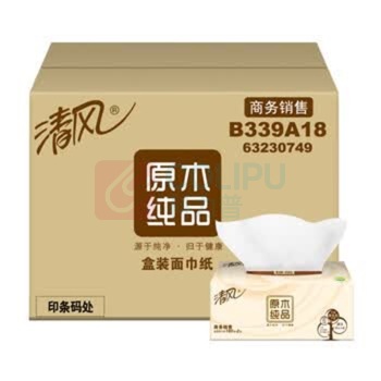 清风 擦手纸 B339A18 2层180抽*36盒 B339A18