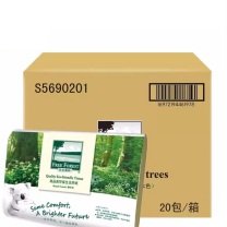 洁云 Hygienix 自由森林擦手纸 S5690201 单层三折 200张/包 20包/箱 仅限华东华北华南供货