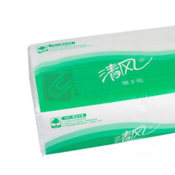 清风 柔韧细腻吸水不掉屑单层三折擦手纸 B913A 225*230mm/抽  200抽*20包/箱