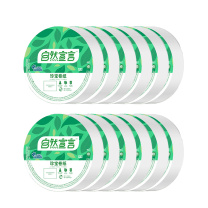 清风 自然宣言平纹珍宝大卷纸 ZJ03A6R 三层 120mm*91mm 660g/卷 12卷/箱 单卷直径:225mm,卷芯直径:78mm